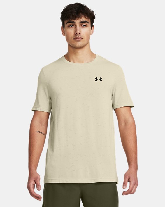 Męska koszulka z krótkimi rękawami UA Vanish Seamless, Brown, pdpMainDesktop image number 0